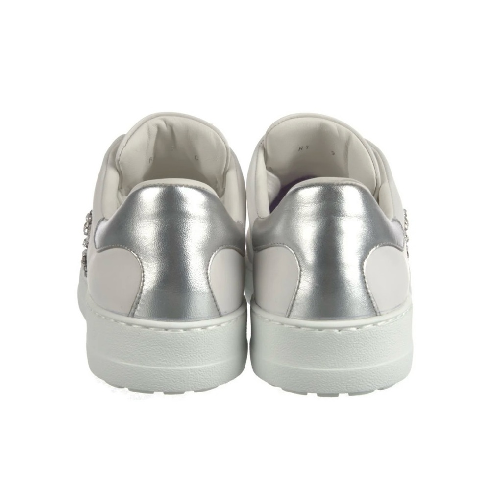 Salvatore Ferragamo white and silver embellishment, brand new, never worn, size - Picture 8 of 9
